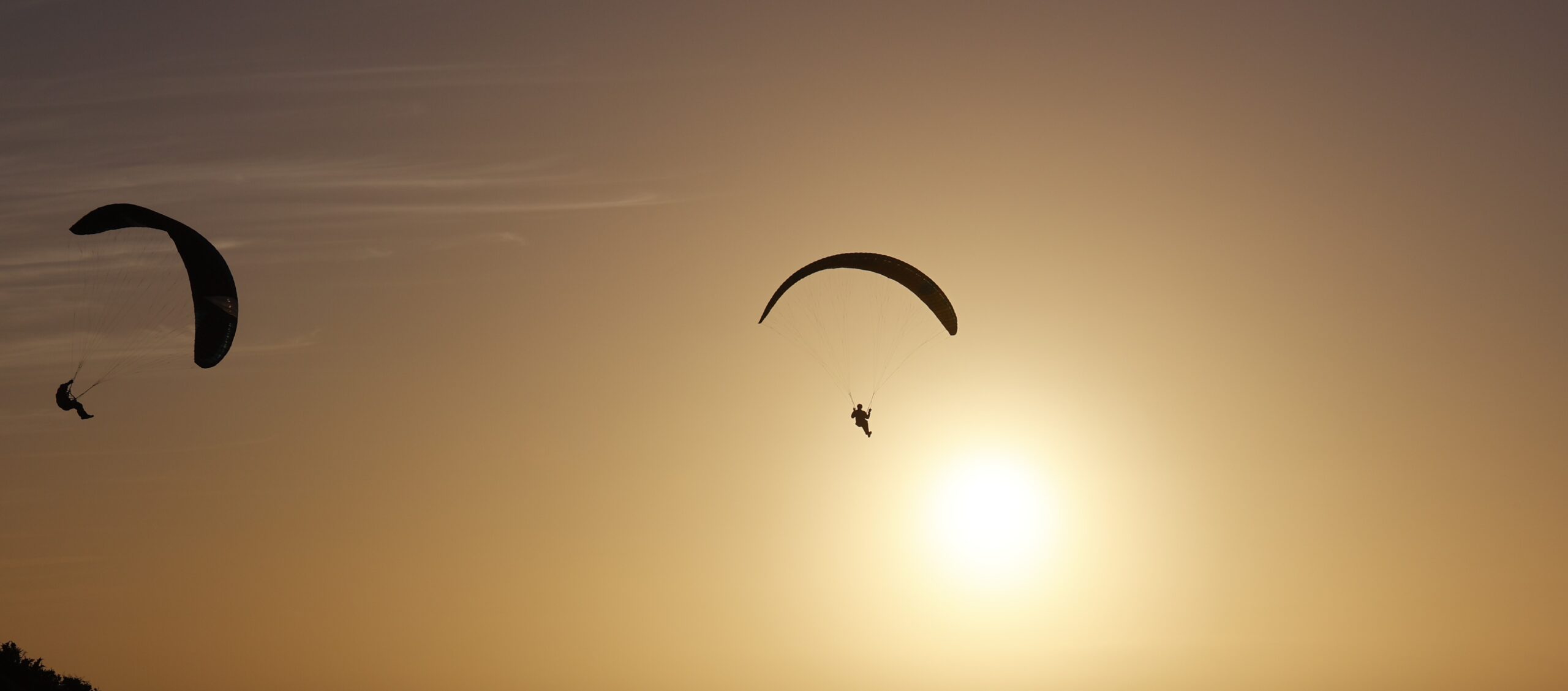 Parakiting sunset